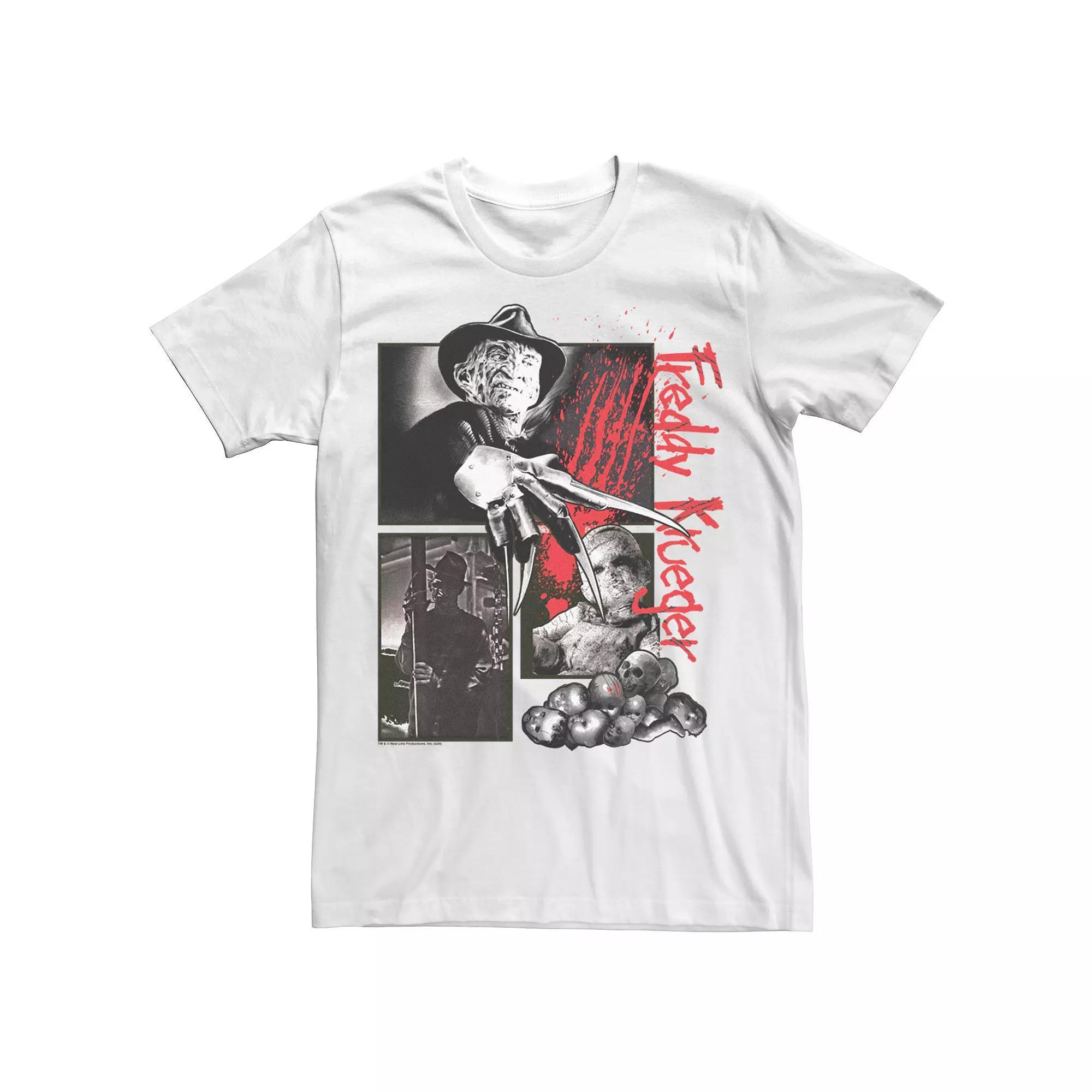 Men's Nightmare On Elm Street Freddy Poster Tee, Size: XXL, White Product Image