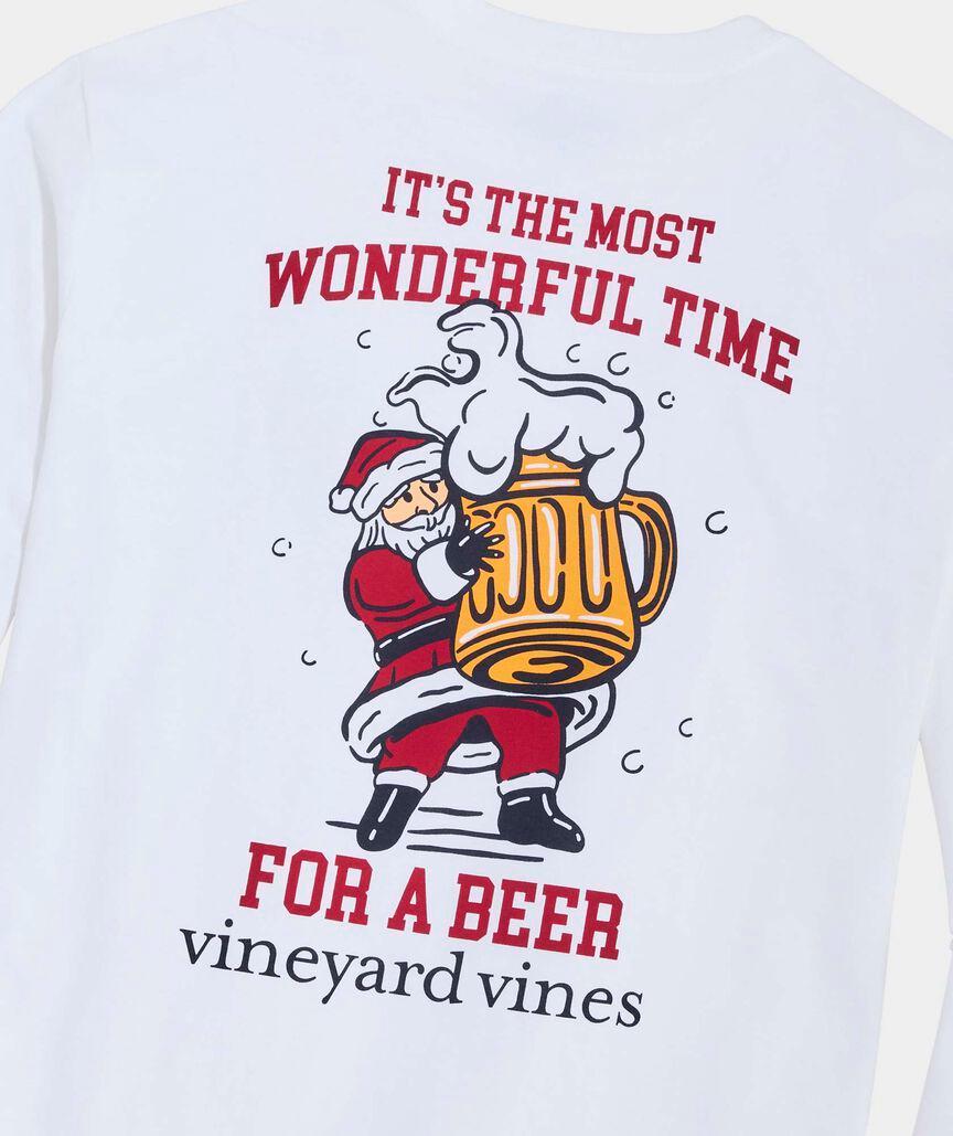 Most Wonderful Time For A Beer Long-Sleeve Tee Product Image