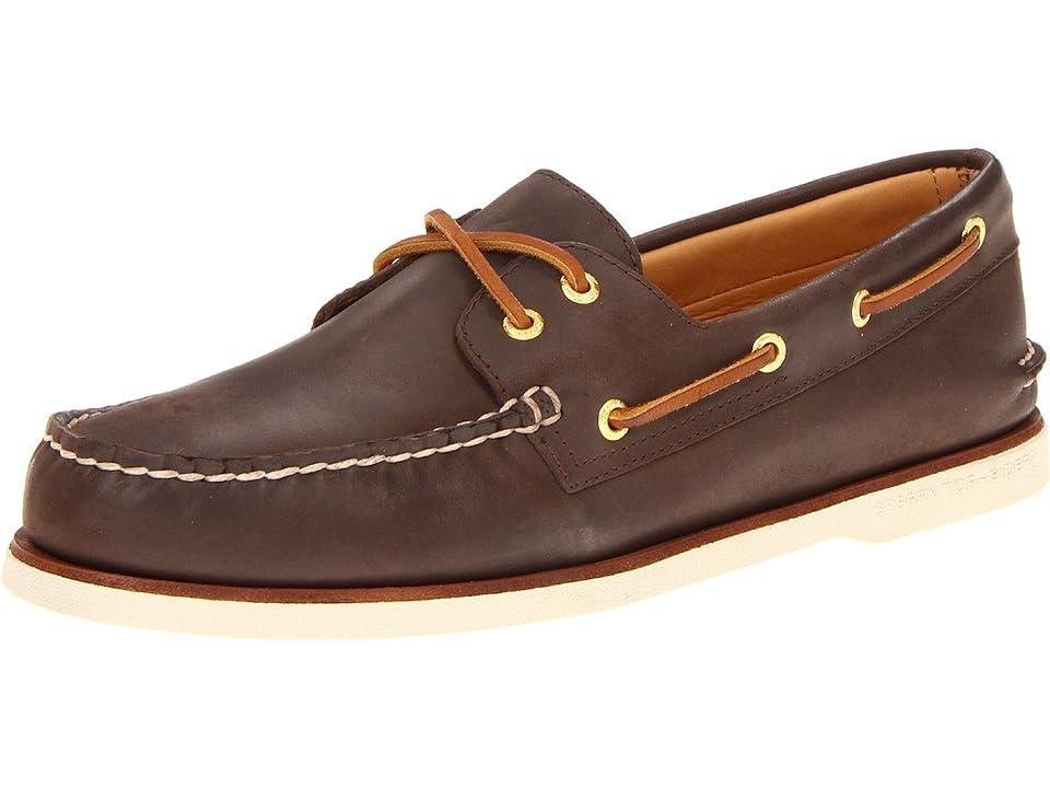 Sperry Mens Top-Sider Gold Authentic Original 2-Eye Water Resistant Boat Shoes Product Image