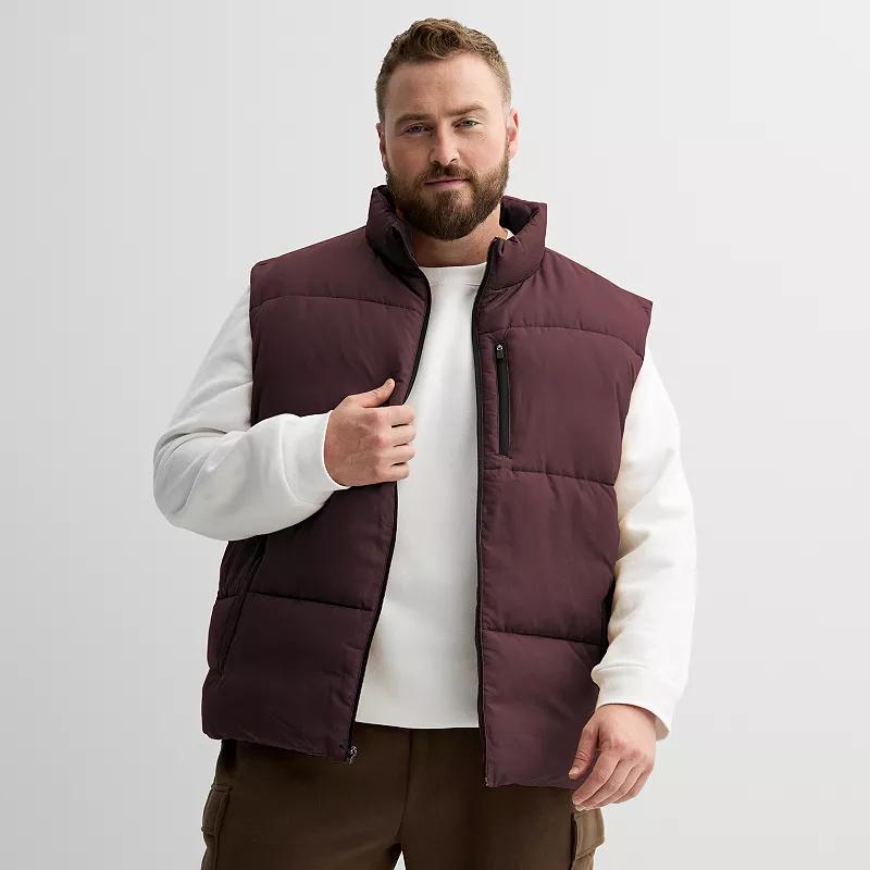 Big & Tall Tek Gear® Insulated Puffer Vest, Men's, Size: XL Tall, Pamina Purple Product Image