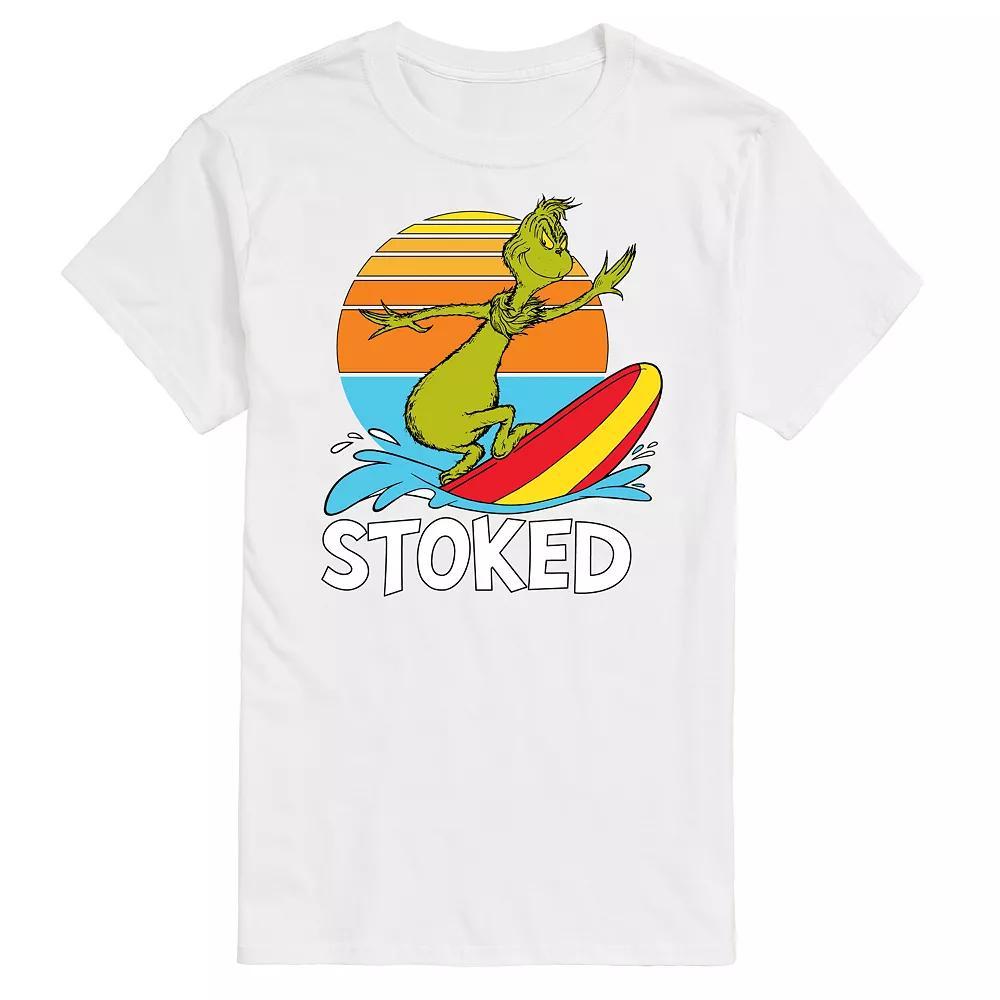 Big & Tall Dr. Seuss The Grinch Stoked Graphic Tee, Mens Product Image
