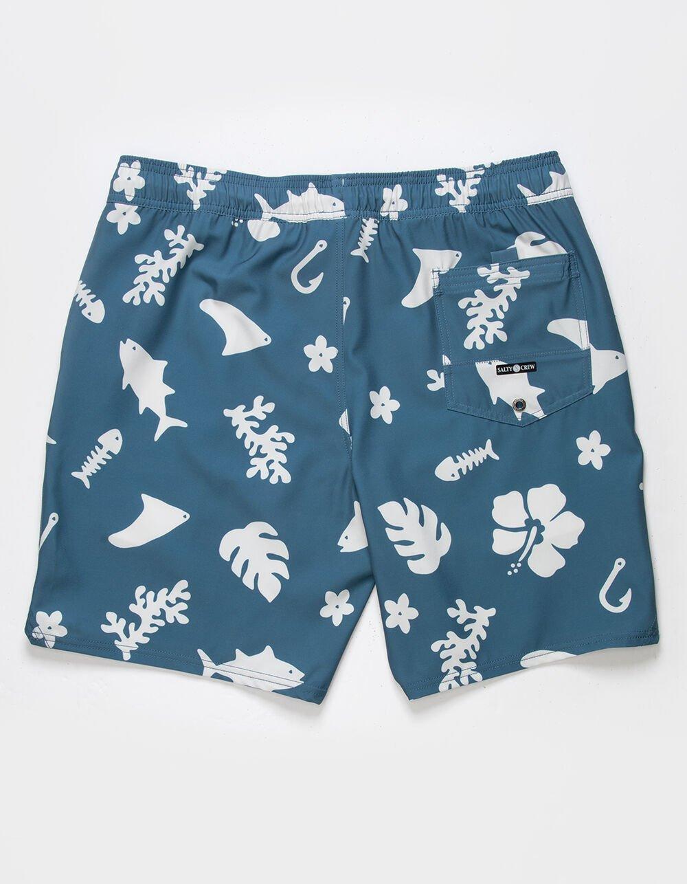 SALTY CREW Lowtide Mens 18'' Elastic Boardshorts - DARK BLUE Product Image