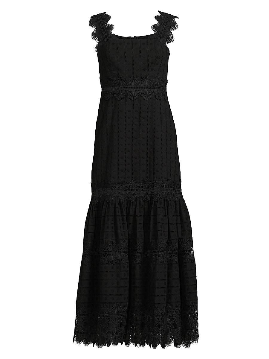 Womens Core Ibiza Cotton Tiered Maxi Dress Product Image