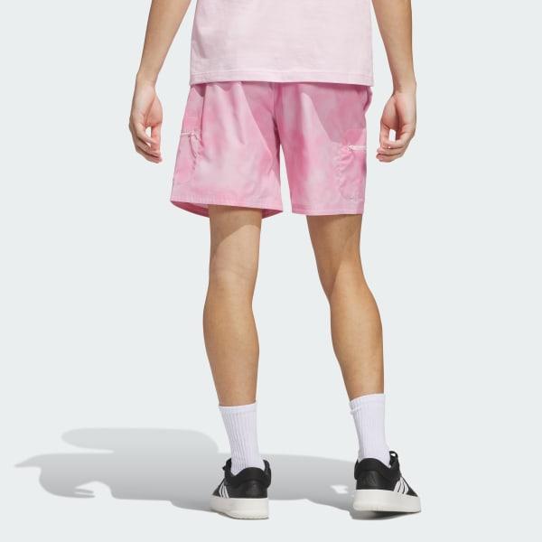 adidas Print Shorts Clear Pink M Mens Product Image