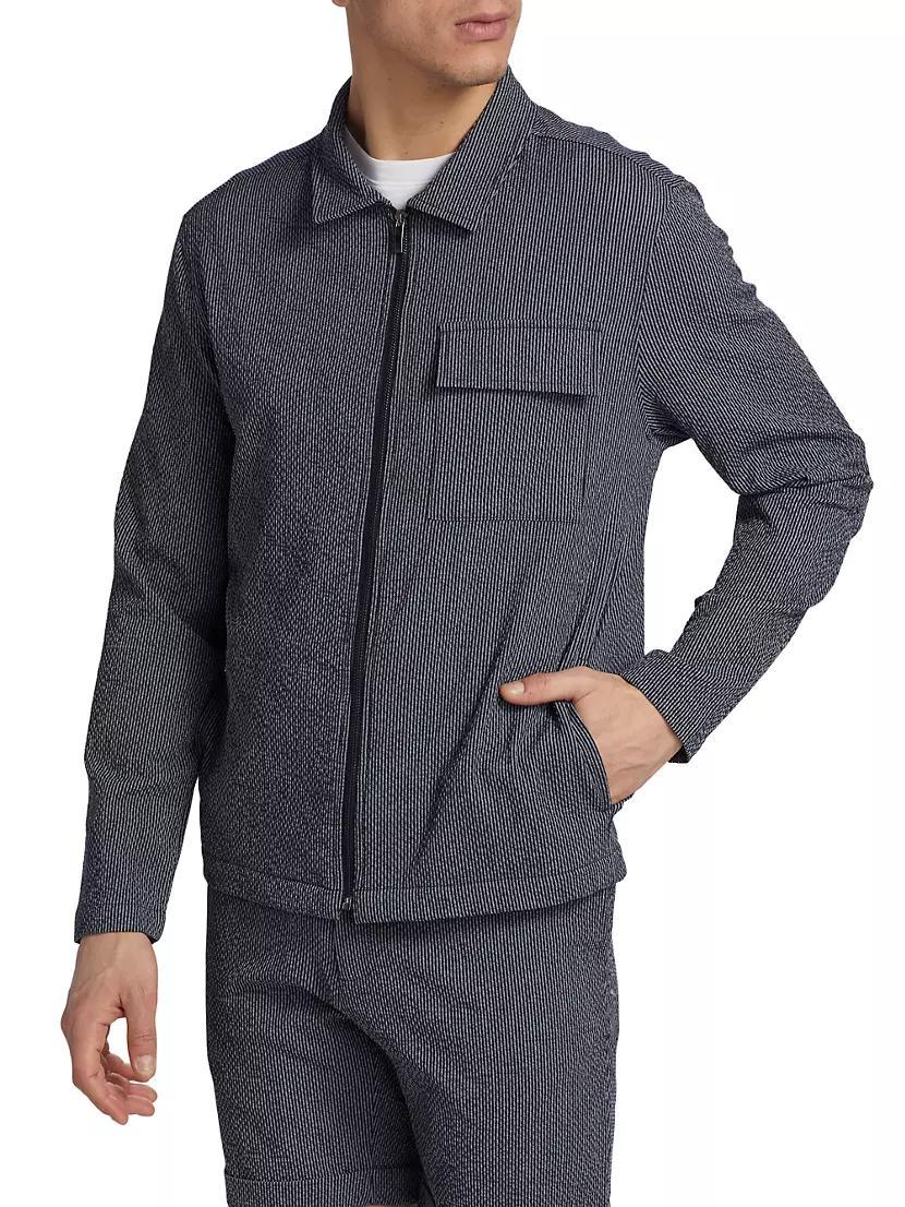 COLLECTION Seersucker Bomber Jacket Product Image