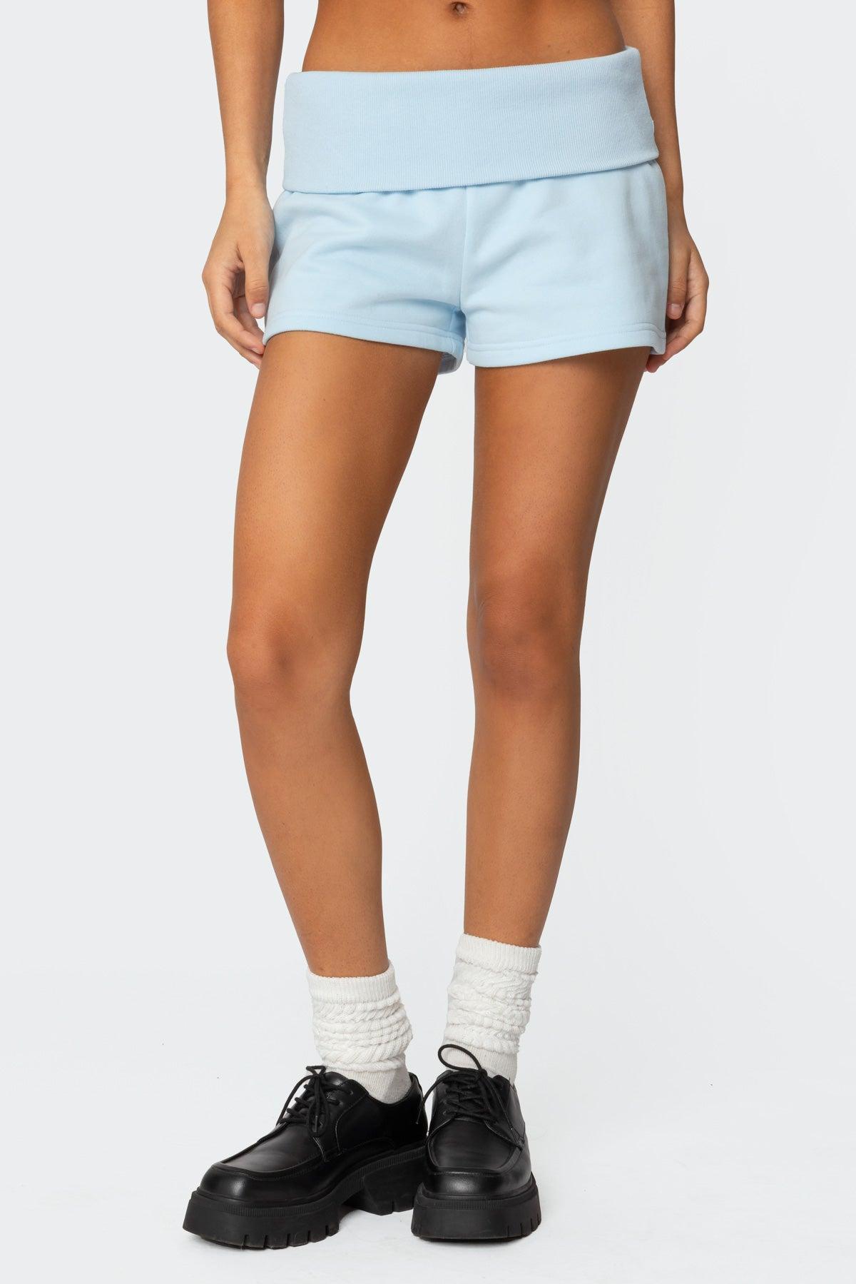 Super Edikted Fold Over Sweat Shorts Product Image