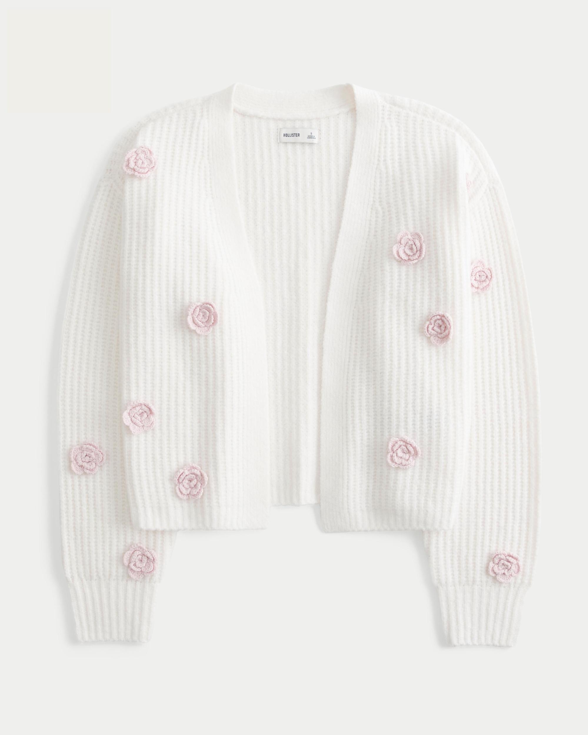 Hollister Comfy Cloud Floral No-Close Cardigan Product Image