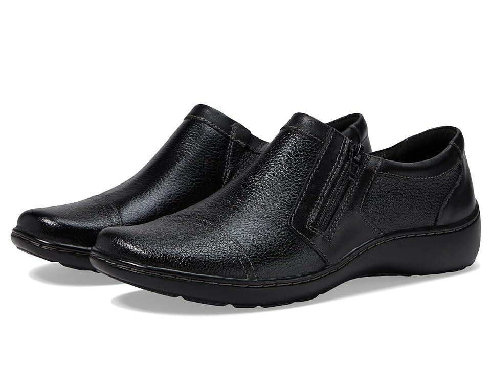 Clarks® Cora Giny Women's Loafers, Size: 6 Wide, Black Product Image