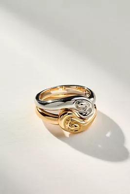 Luv Aj Mixed Metal Coquille Ring Product Image