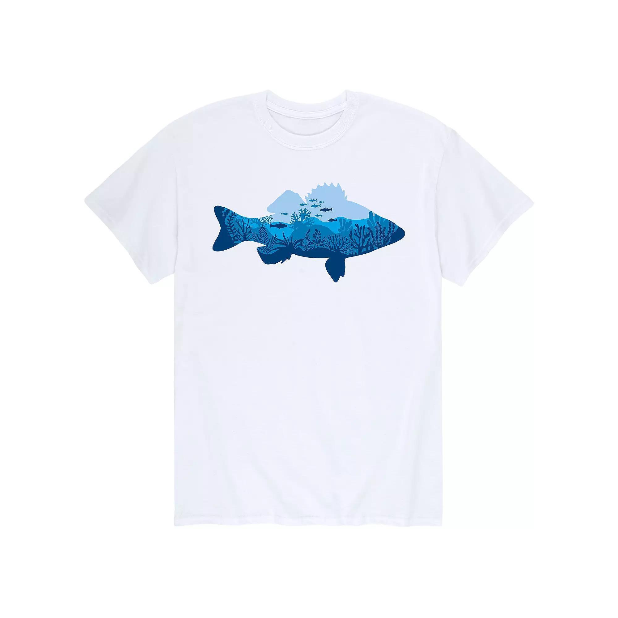 Mens Underwater Fish Fill Tee Product Image