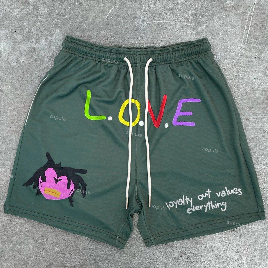 Sopula Hip Hop Street Print Fashion Street Shorts Product Image
