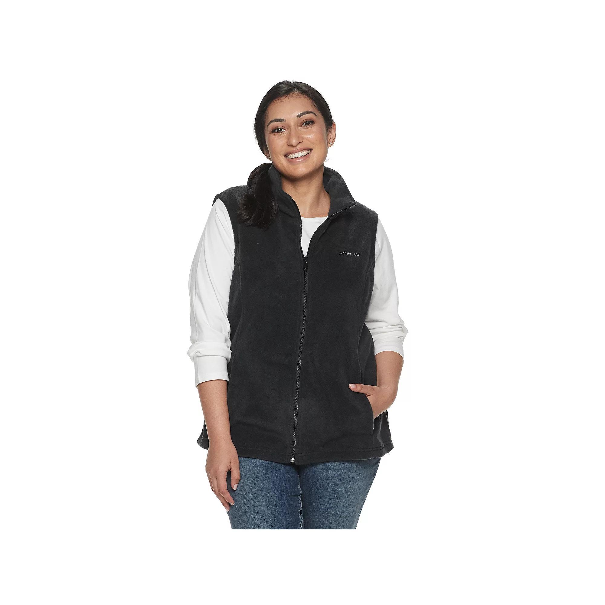 Plus Size Columbia Benton Springs Fleece Vest, Women's, Size: 1XL, Black Product Image