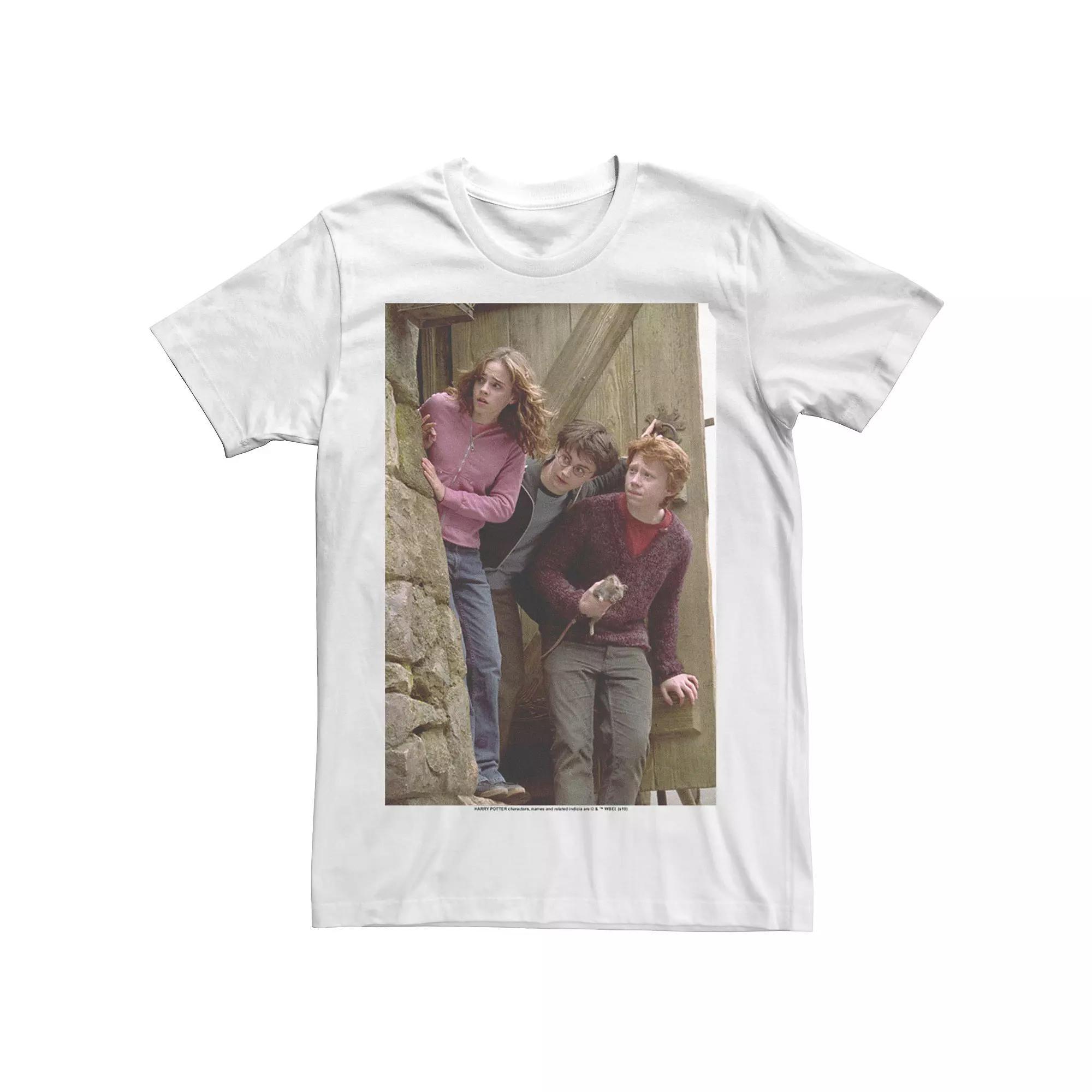 Men's Harry Potter Sneaking Around Group Shot Poster Tee, Size: XL, White Product Image