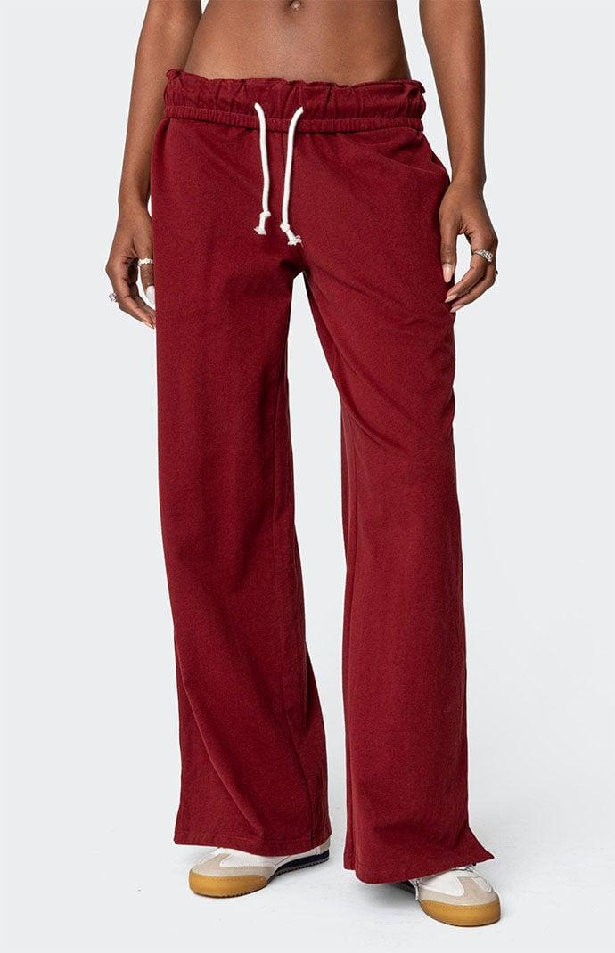 Edikted Women's Chance Fold Over Sweatpants Product Image