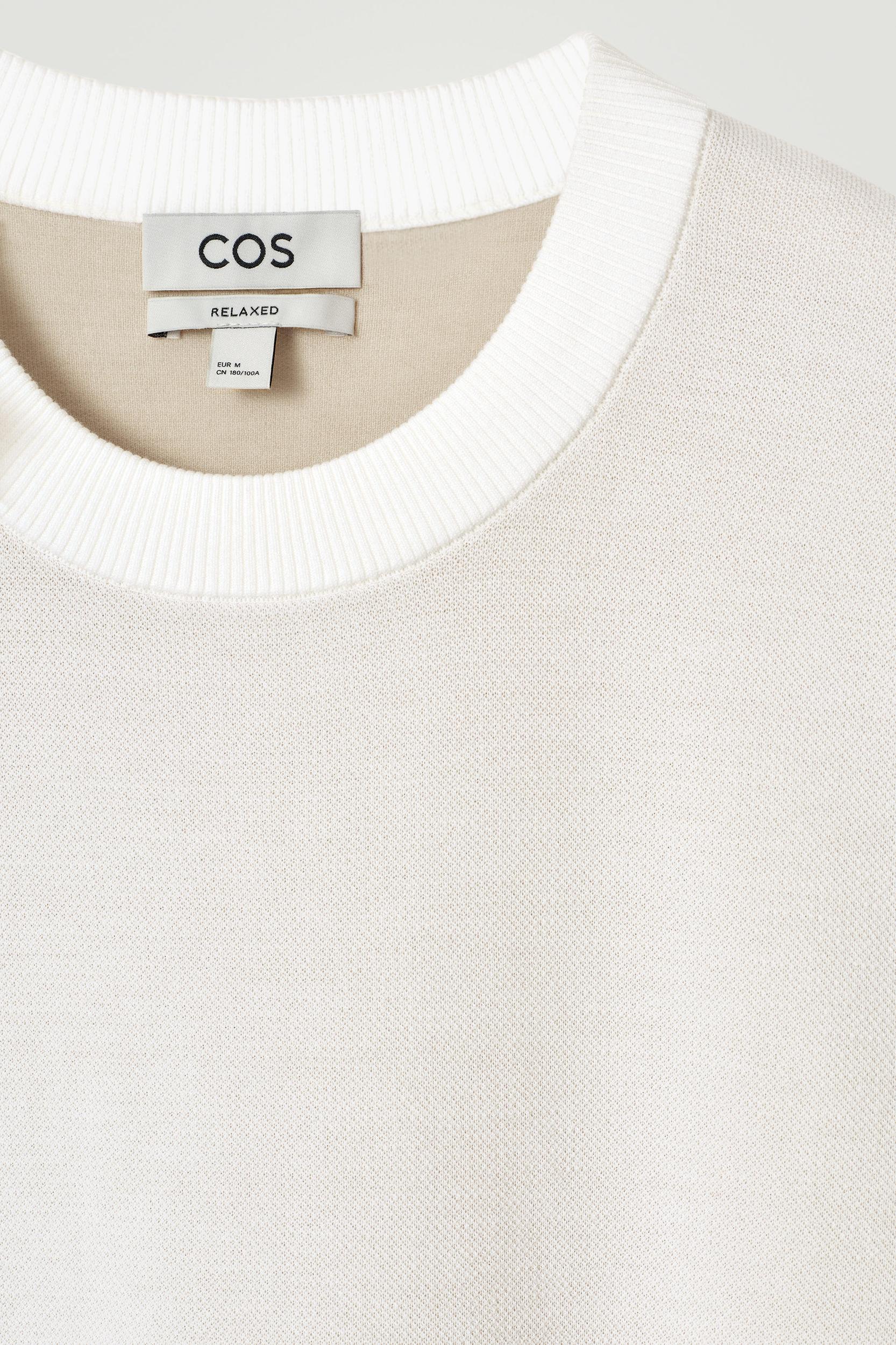 RELAXED DOUBLE-FACED KNIT T-SHIRT Product Image