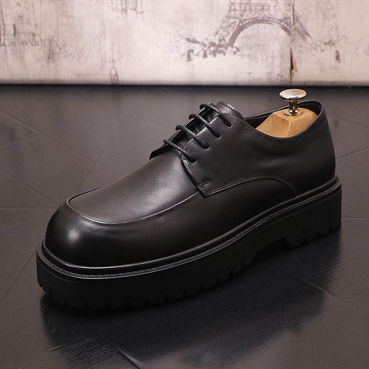 Faux Leather Derby Shoes Product Image
