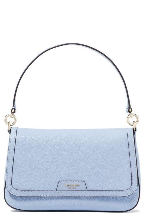 kate spade new york Hudson Pebbled Leather Flap Shoulder Bag Product Image