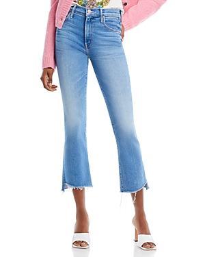 Mother The Insider High Rise Crop Step Fray Bootcut Jeans in Limited Edition Product Image