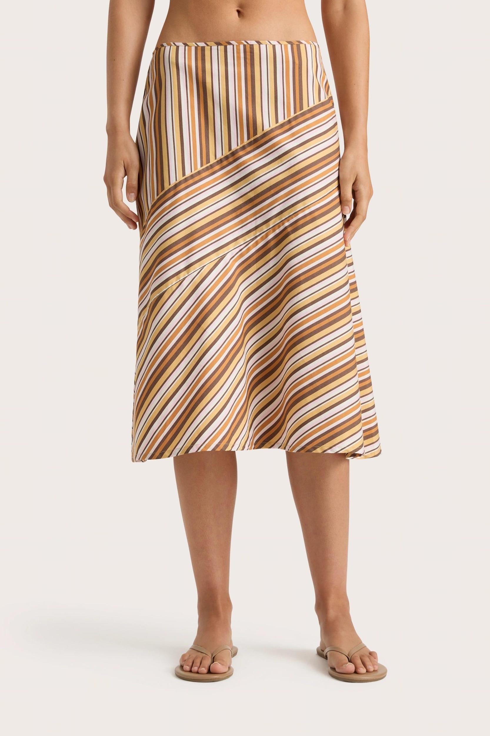 Jean Swim Top Terracotta Stripe - Final Sale Product Image