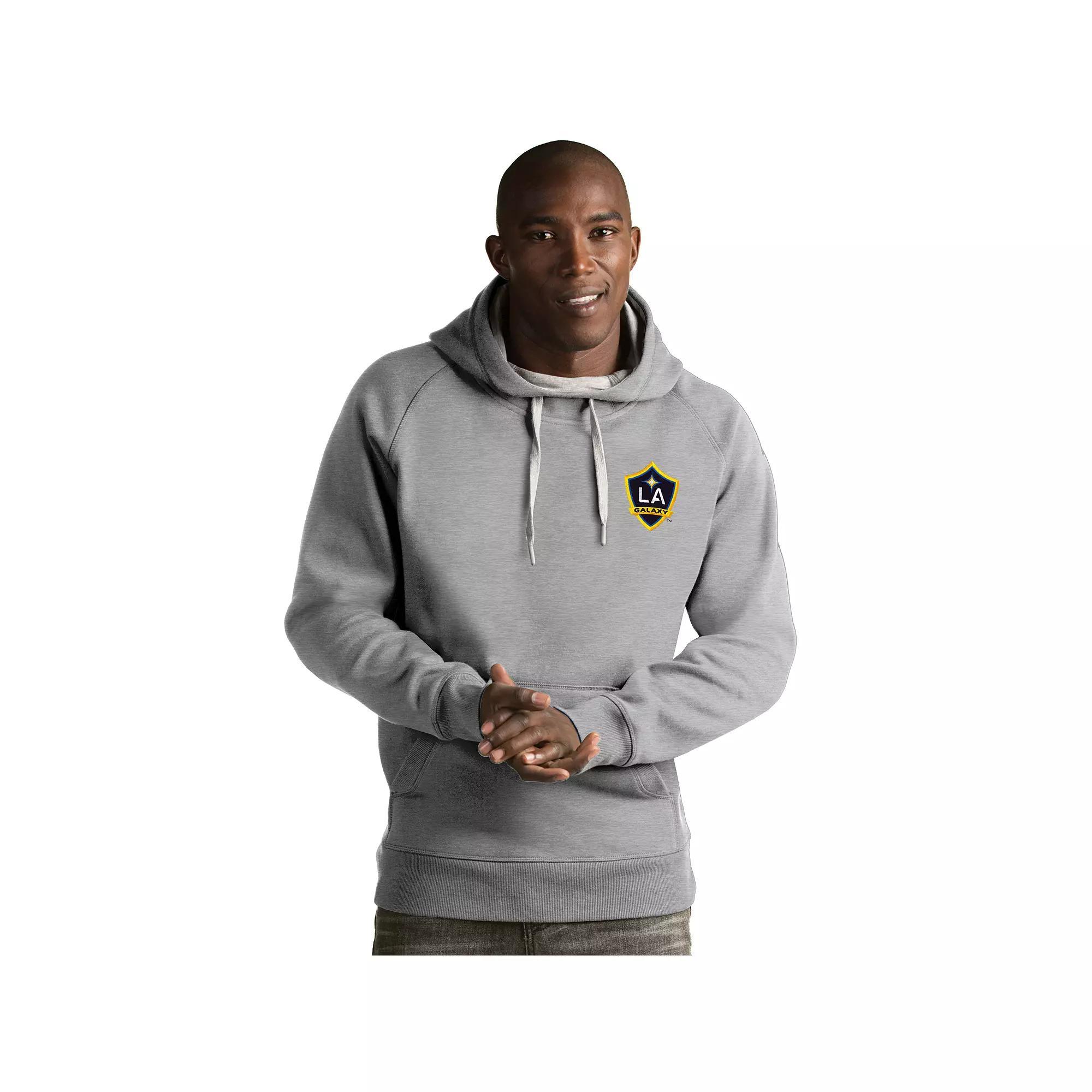 Men's Antigua Houston Dynamo Victory Pullover Hoodie, Size: XXL, Gray Product Image