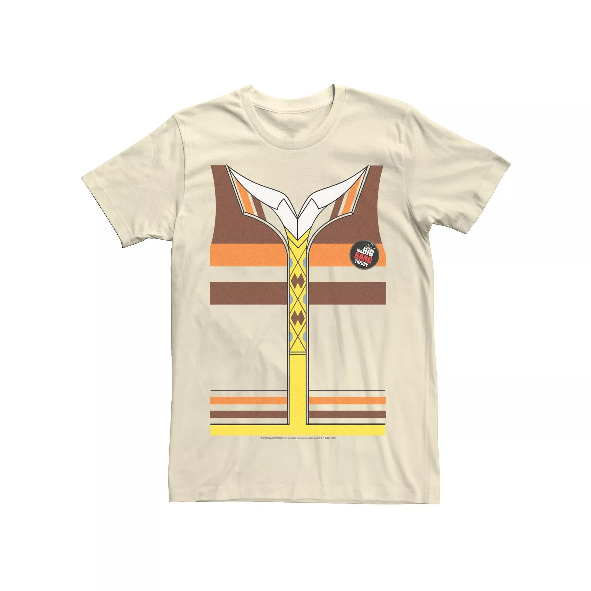 Men's The Big Bang Theory Raj Shirt Costume Tee, Size: 3XL, Natural Product Image