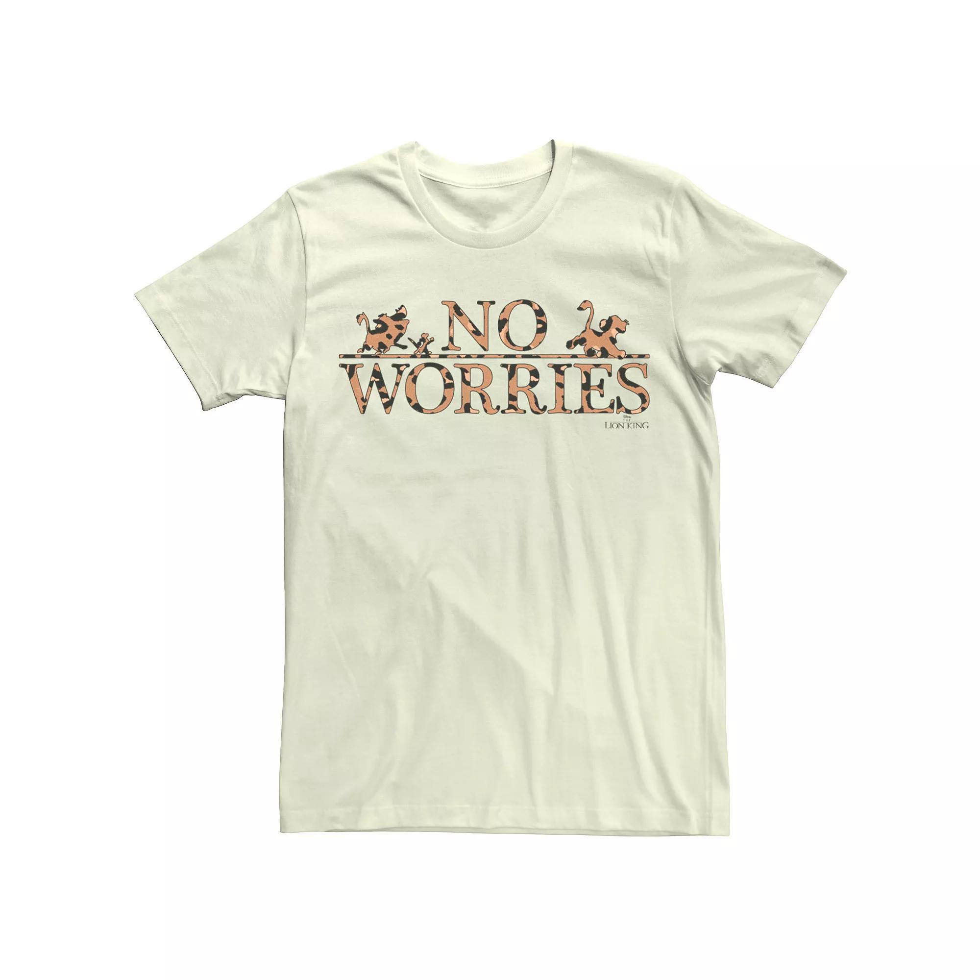 Disney's The Lion King Men's No Worries Leopard Fill Tee, Size: Medium, Natural Product Image