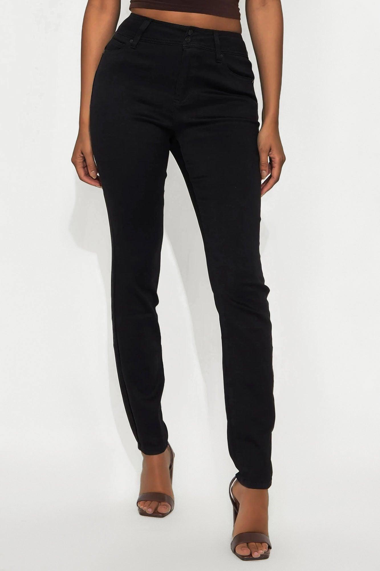 Tall Snatch Me Tight Booty Lifter Skinny Jeans - Black Product Image