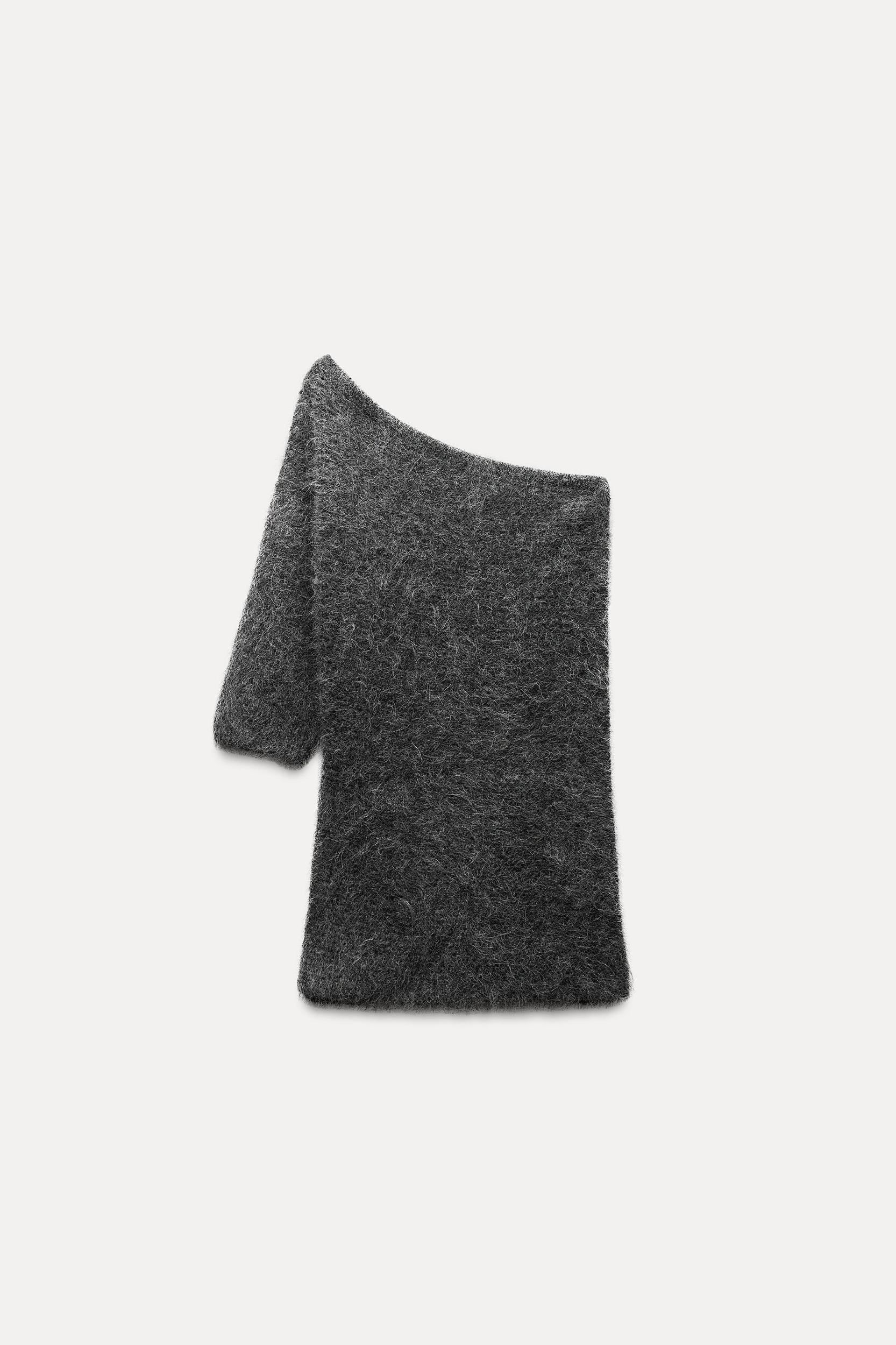 ASYMMETRIC ALPACA BLEND KNIT TOP Product Image