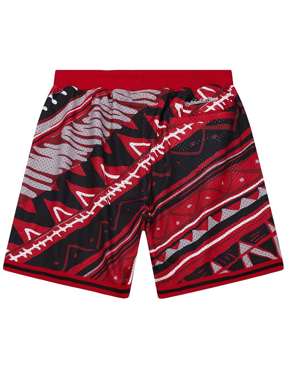 MITCHELL & NESS Chicago Bulls Game Day Pattern Mens Shorts - RED Product Image
