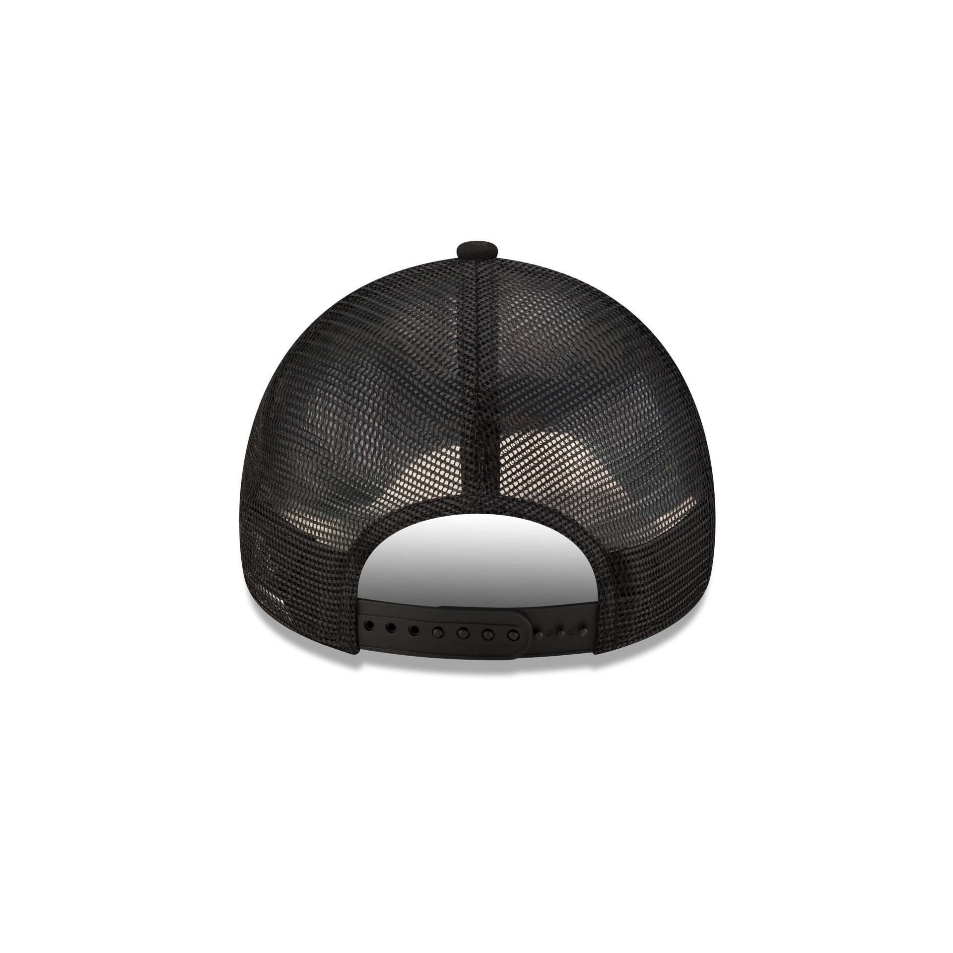 Miami Marlins Pattern Denim 9FORTY A-Frame Trucker Hat Male Product Image