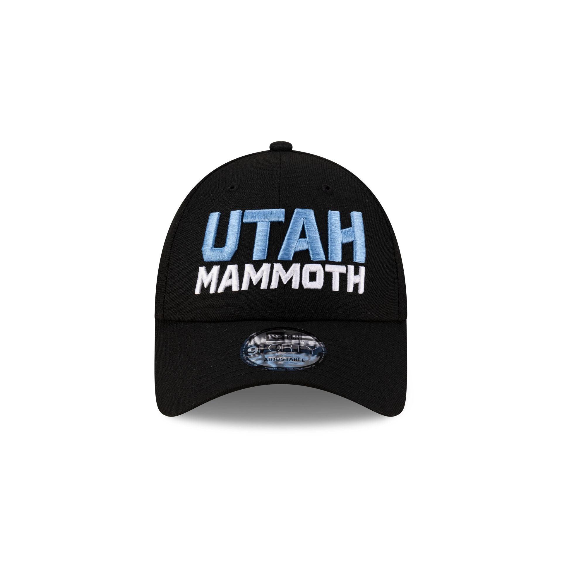Utah Mammoth Black Stack 9FORTY Snapback Hat Male Product Image
