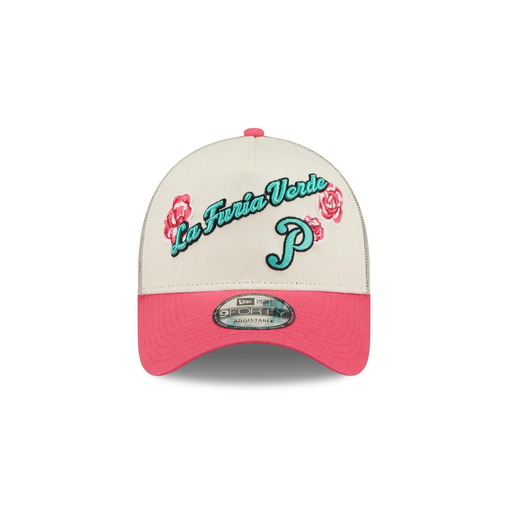 Pericos de Puebla Two-Tone Pink Rose 9FORTY A-Frame Snapback Hat Male Product Image