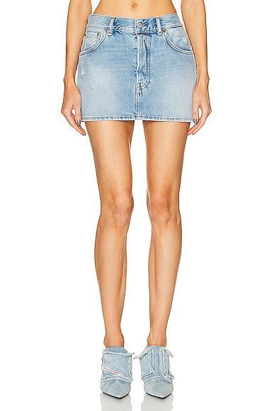 Acne Studios Denim Mini Skirt Blue. (also in ). Product Image