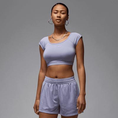 Women's Jordan Sport Short-Sleeve Knit Crop Top Product Image