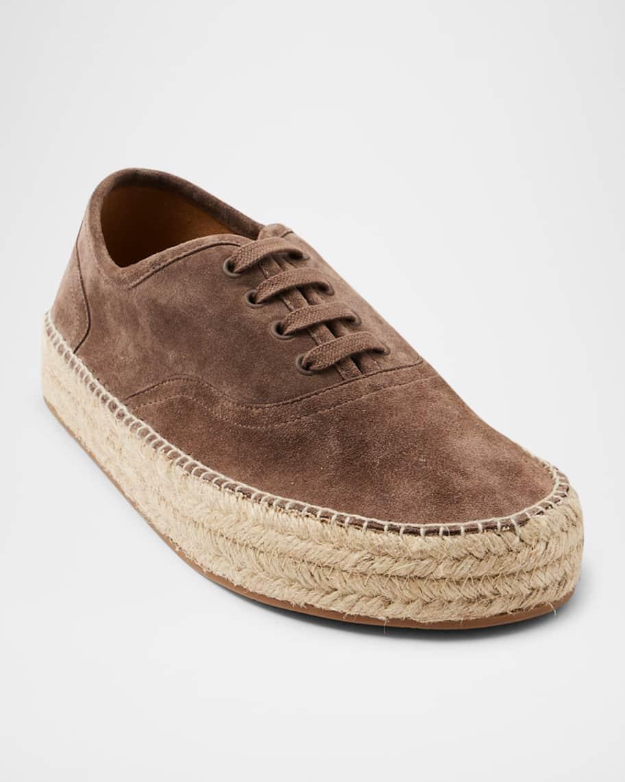 Mens Suede Lace-Up Espadrilles Product Image