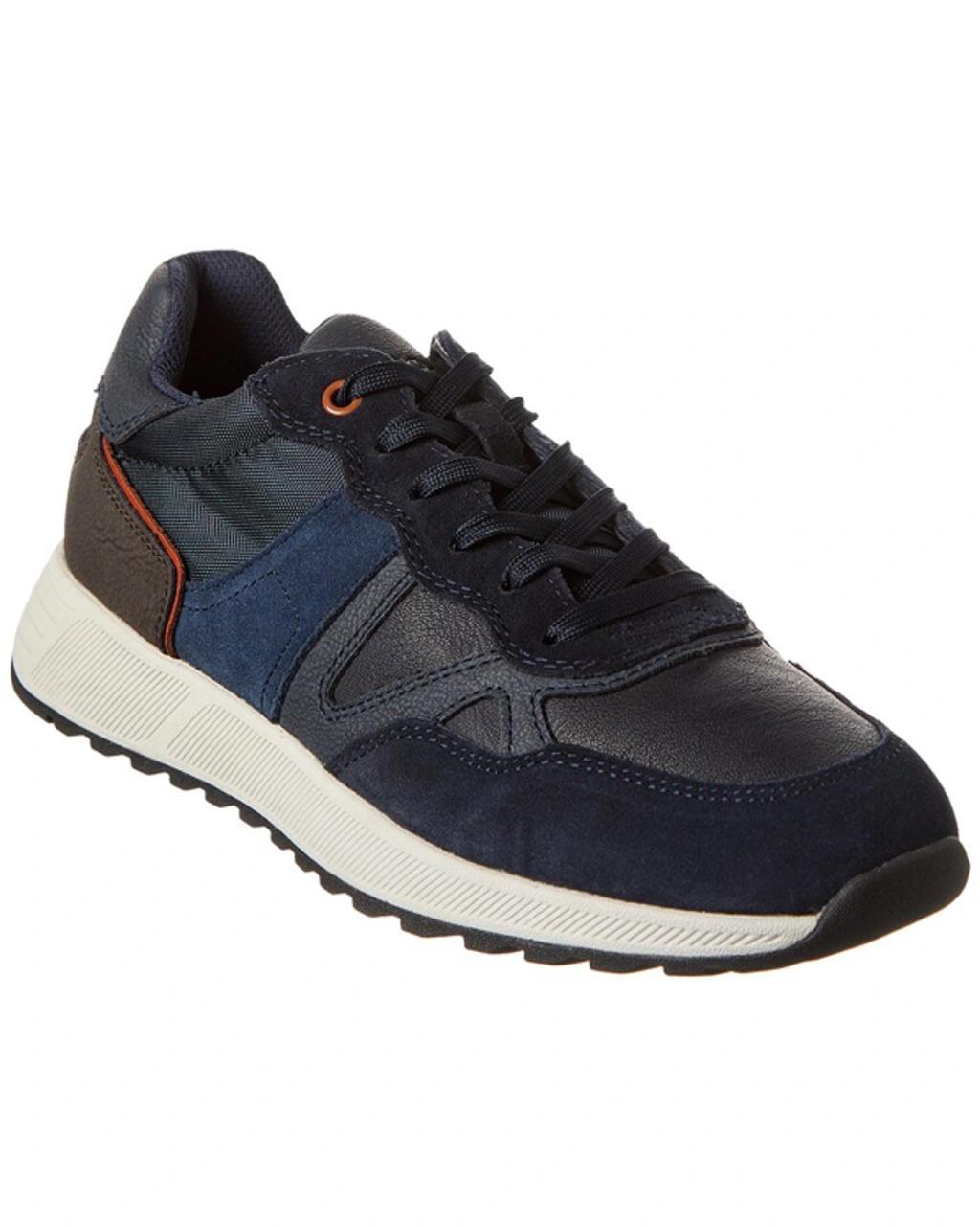GEOX Molveno Suede Sneaker In Blue Product Image