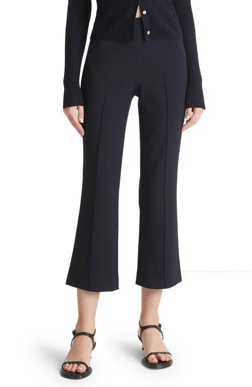 Womens Pintuck Pull-On Crop Flared Pants Product Image
