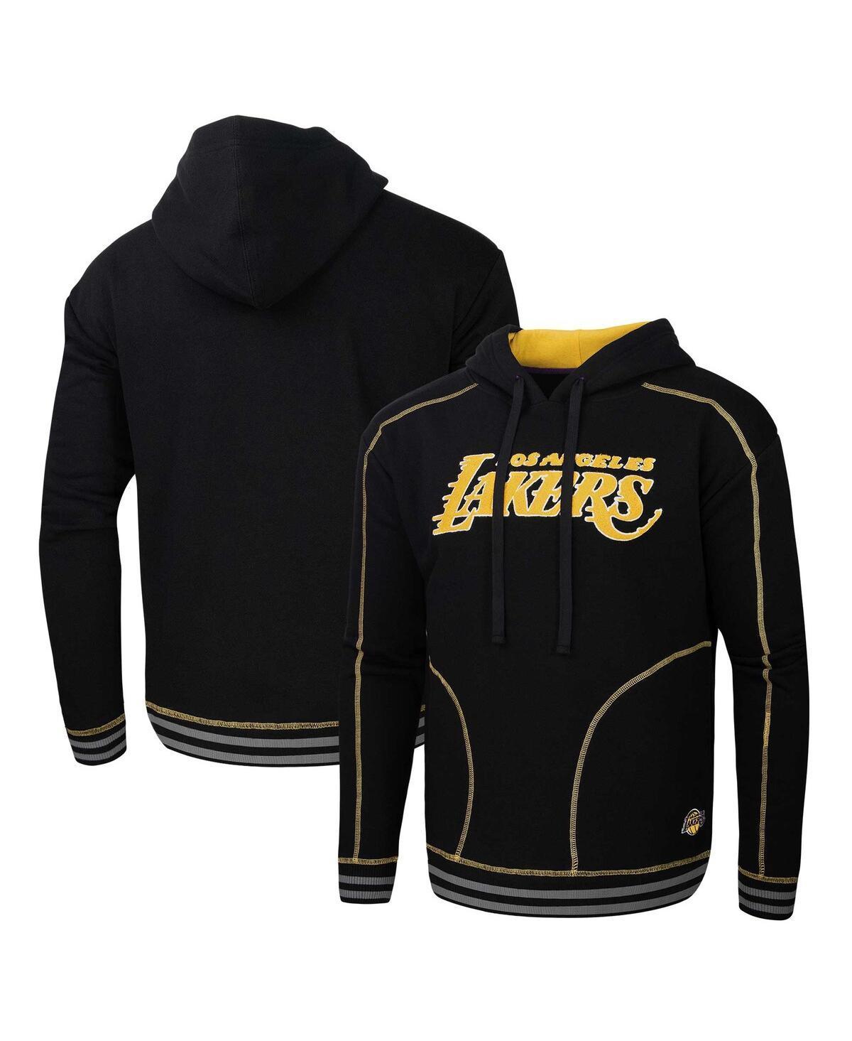 Men's Stadium Essentials  Black Los Angeles Lakers Baseline Pullover Hoodie, Size: Small Product Image