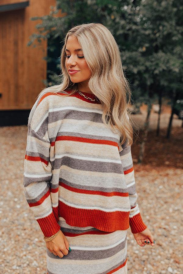 Mulled Wine Stripe Sweater Product Image