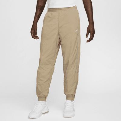 Nike Mens Solo Swoosh Track Pants - Khaki/White Product Image