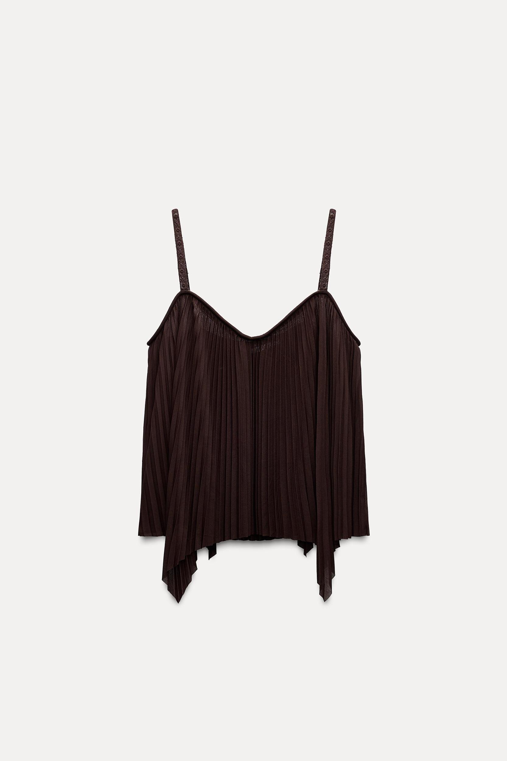 PLEATED STRAPPY TOP Product Image