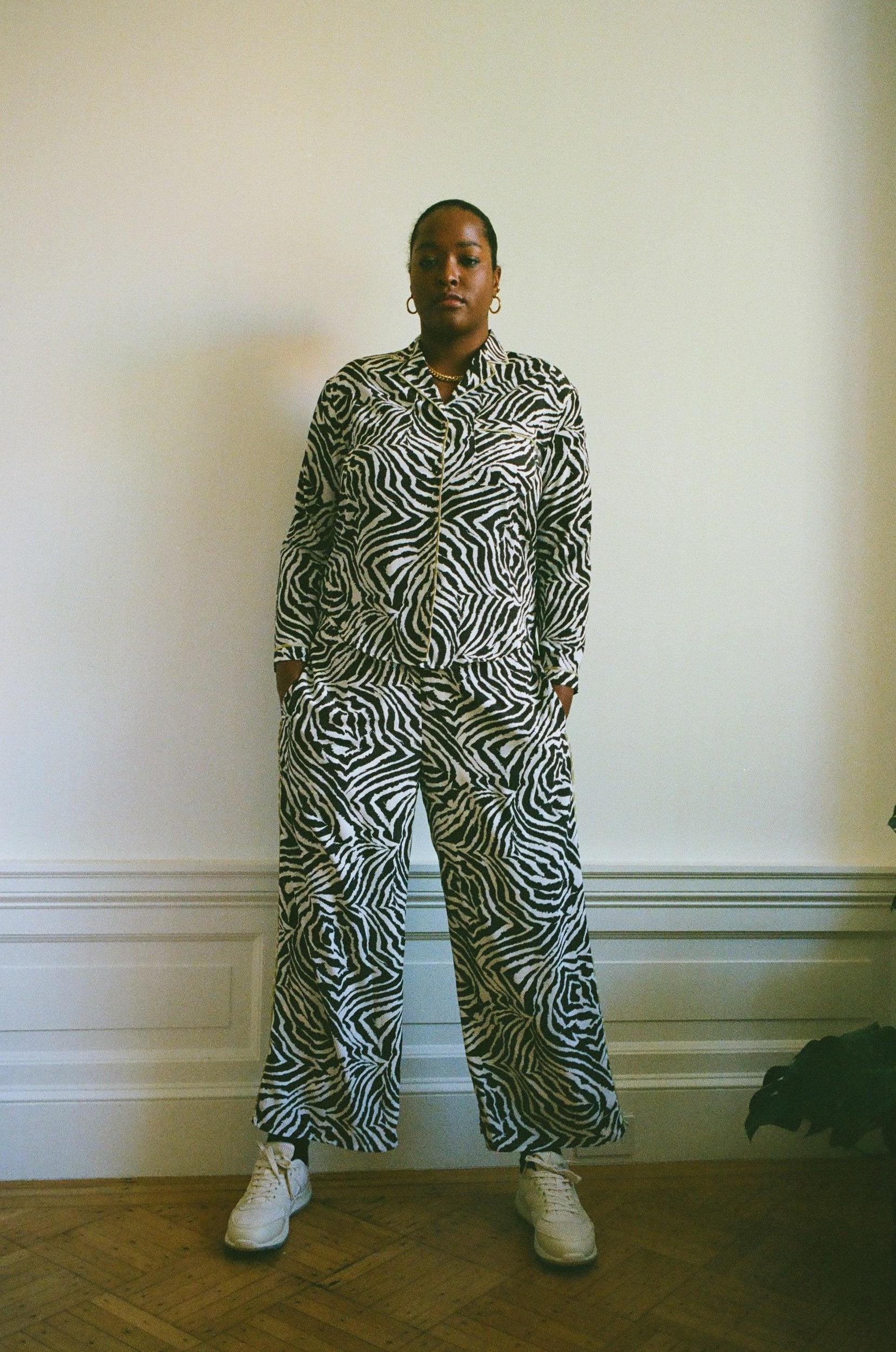 Lena Top - Chocolate Zebra Swirl Product Image