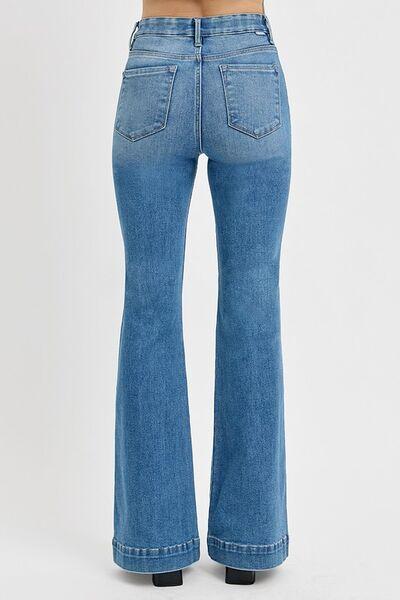 RISEN Front Patch Pocket Women's Flare Jeans Product Image