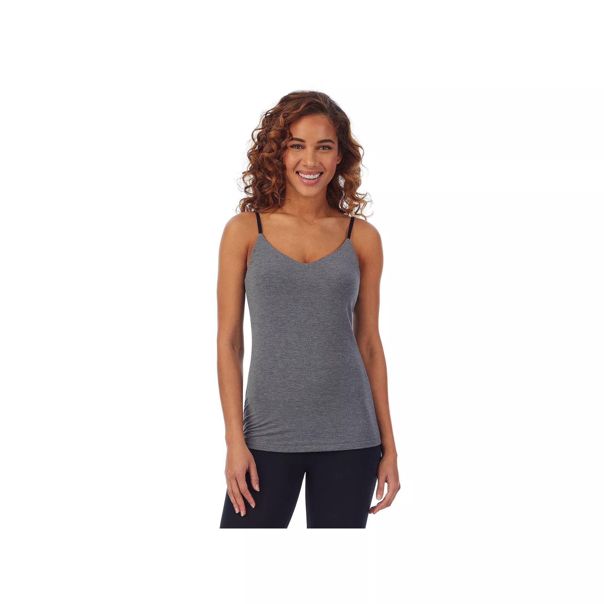 Women's Cuddl Duds® Softwear with Stretch Cami, Size: XL, Grey Heather Product Image
