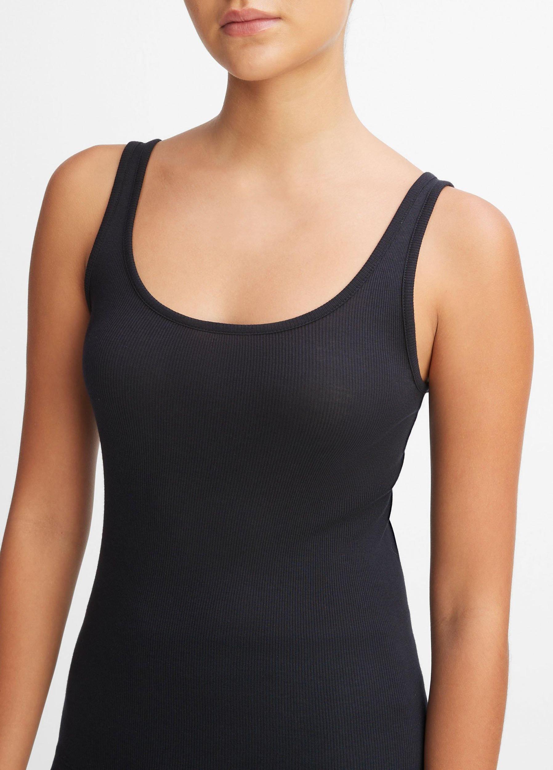 Womens Scoop Neck Tank, Coastal Blue, Size L Vince Product Image