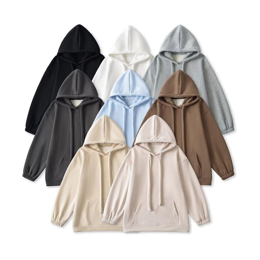 Loose Fit Plain Hoodie Product Image