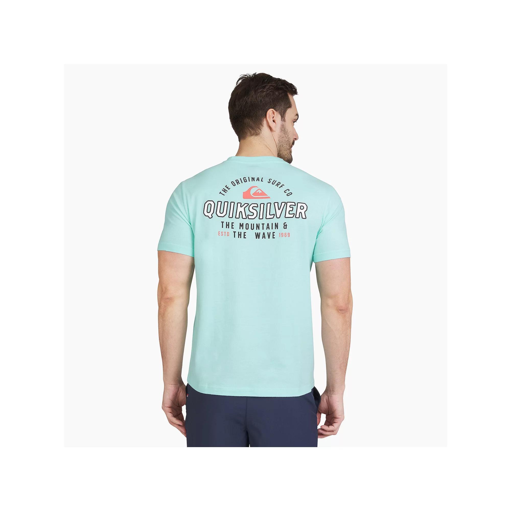 Men's Quiksilver Short Sleeve Graphic Tee, Size: Medium, Blue Blazer Product Image