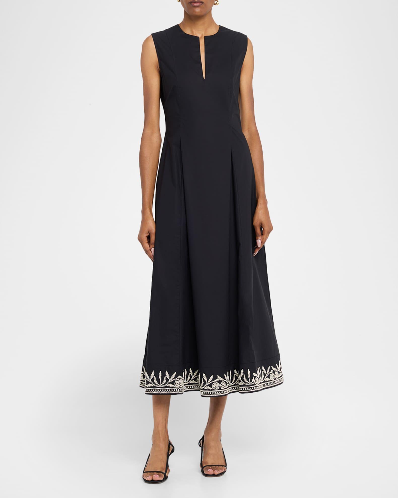 Margrethe Embroidered Cotton Dress Product Image