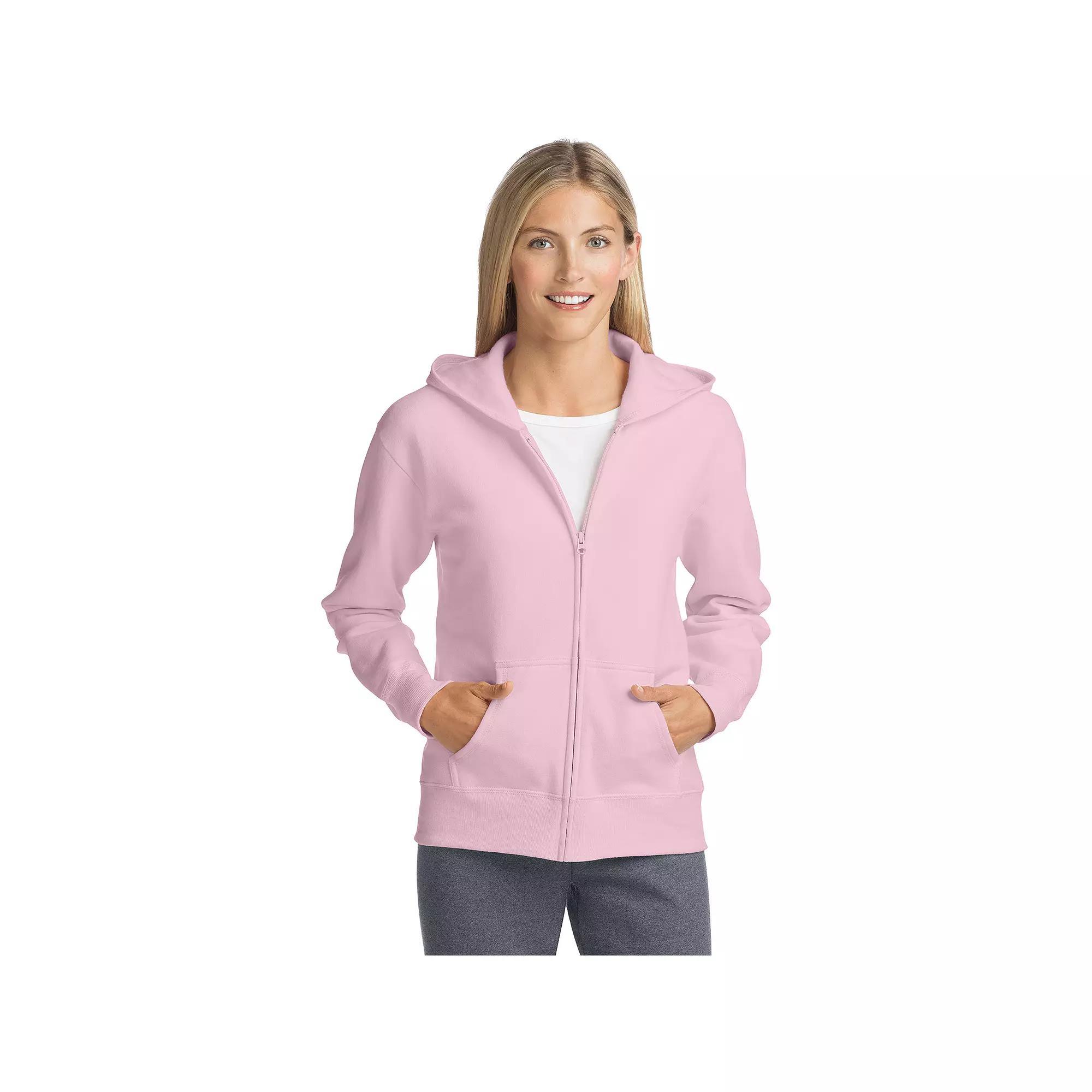 Womens Hanes EcoSmart Full-Zip Hoodie Sweatshirt Product Image