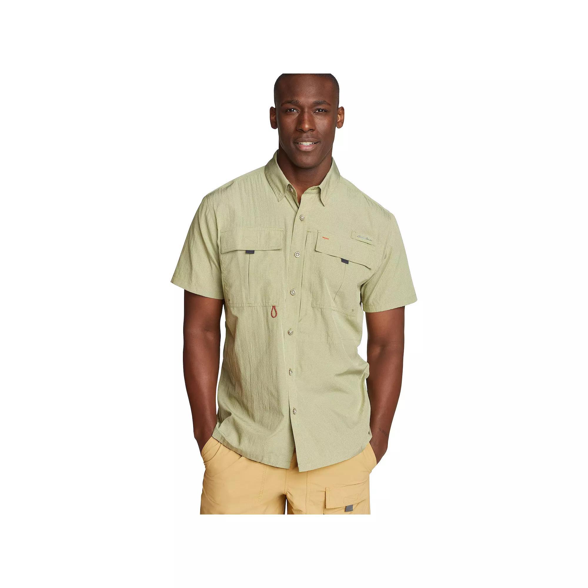 Men's Eddie Bauer Short Sleeve UPF Guide 2.0 Shirt, Size: Small, Green Olive Product Image